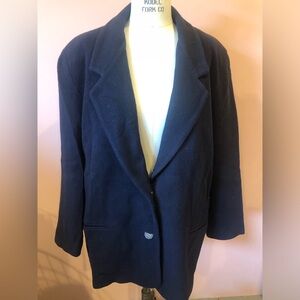 Eddie Bauer Wool blazer with built in shoulder pads